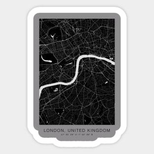 london maps poster minimalist Sticker